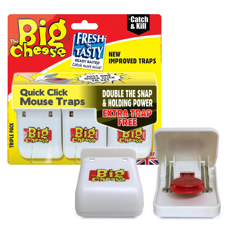 Quick Click Mouse Trap - Triple Pack